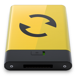 Yellow Sync Icon 256x256 png